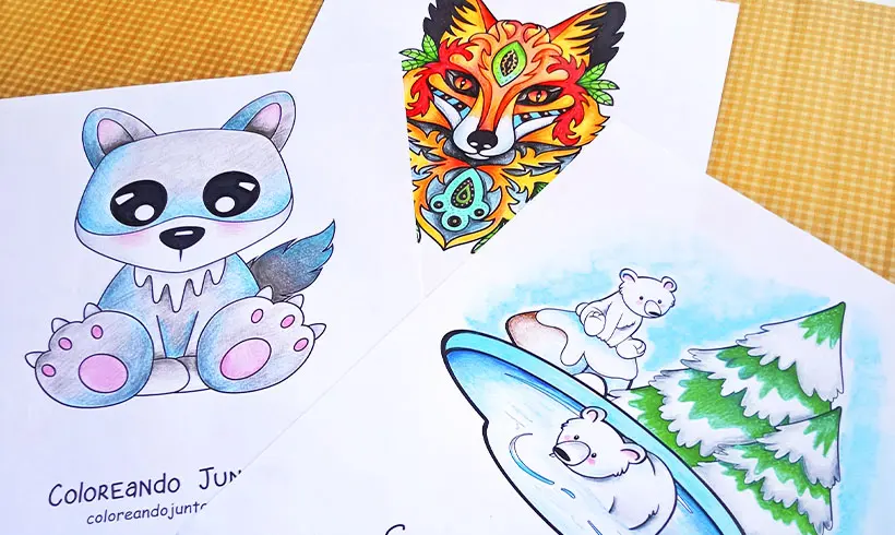 Dessins d'animaux coloriés par Colorions Ensemble