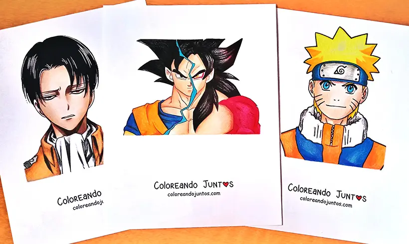Dessins d'animés et de mangas coloriés par Colorions Ensemble