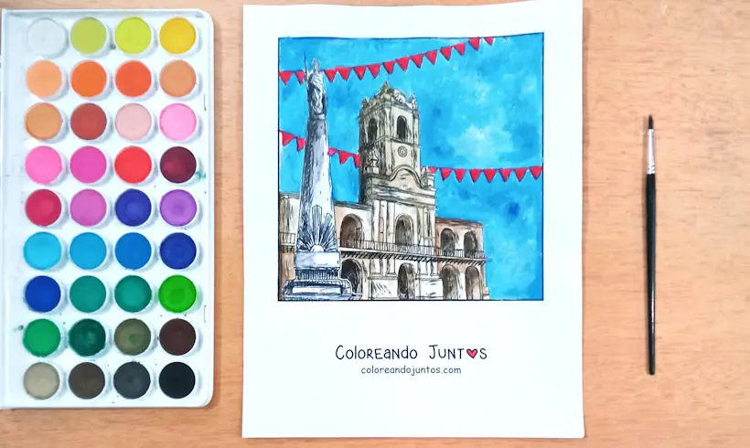 Dessin d’Argentine colorié par Colorions Ensemble