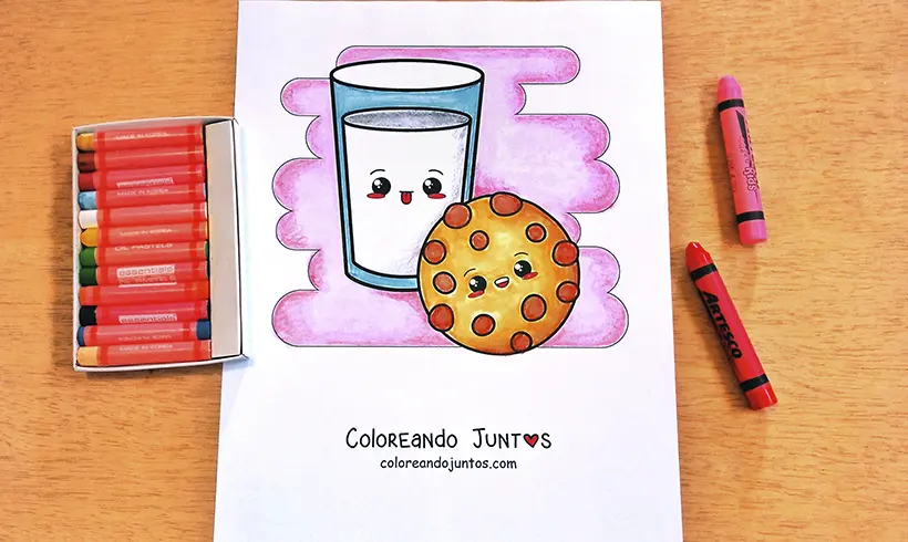 Dessin de biscuit colorié par Colorions Ensemble