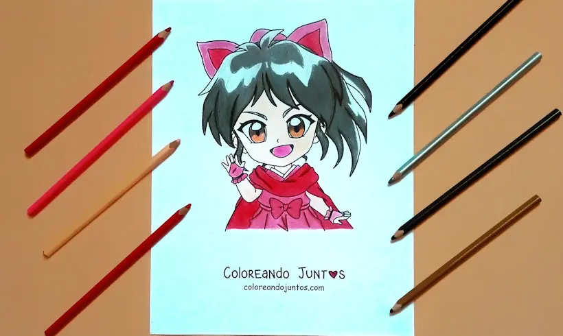 Dessin Chibi kawaii colorié par Colorions Ensemble