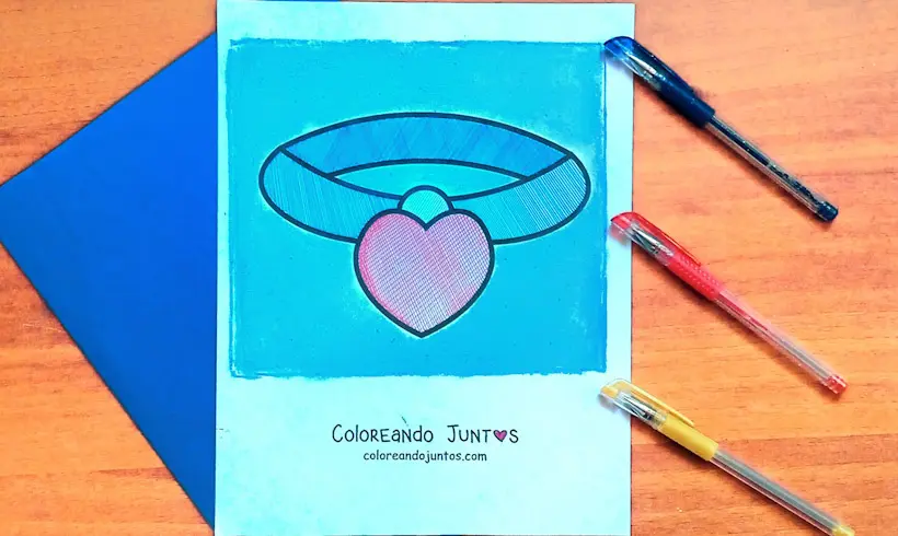 Dessin d'un collier colorié par Colorions Ensemble