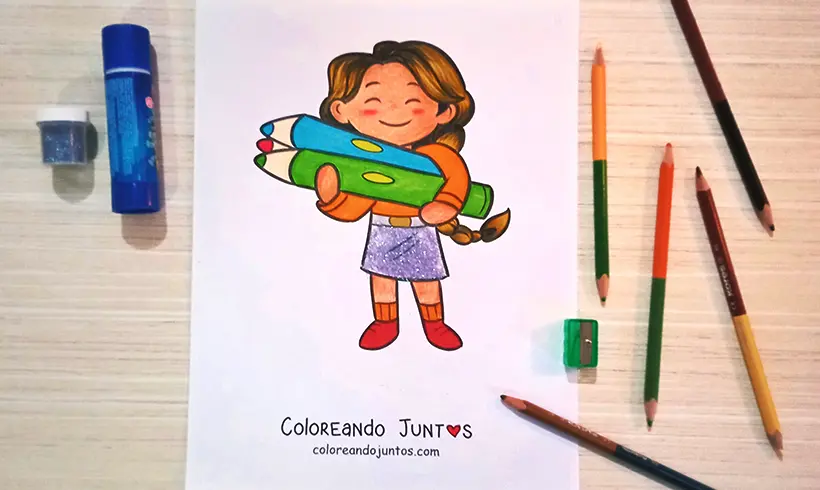 Dessin de crayon colorié par Colorions Ensemble
