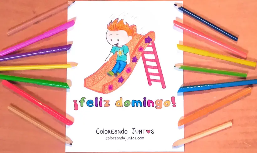 Dessin du dimanche colorié par Colorions Ensemble