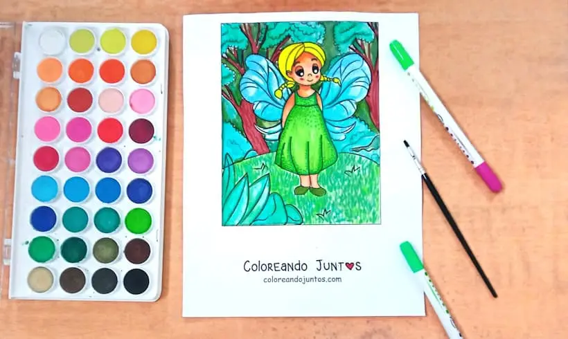 Dessin de fée colorié par Colorions Ensemble