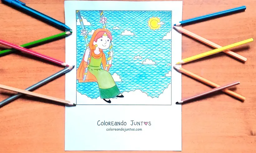 Dessin de l’Inde colorié par Colorions Ensemble