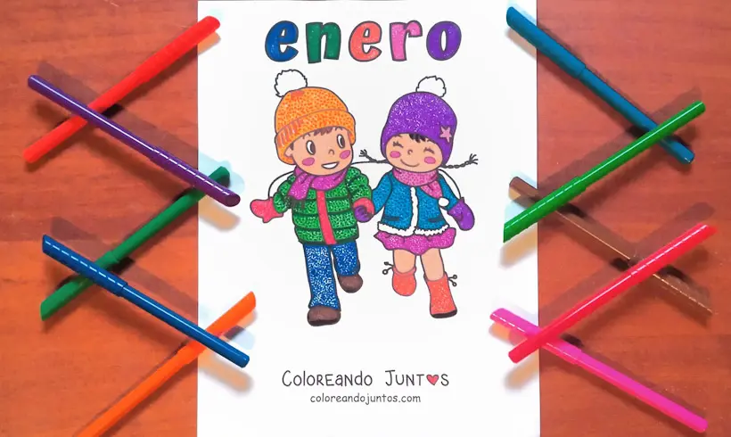 Dessin du mois de juin colorié par Colorions Ensemble