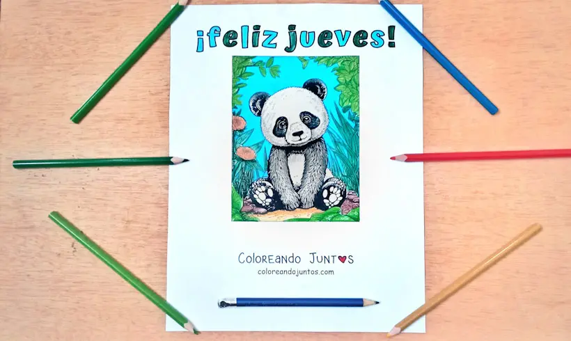 Dessin du jeudi colorié par Colorions Ensemble
