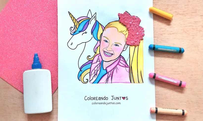 Dessin de Jojo Siwa colorié par Colorions Ensemble