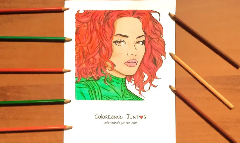 Dessin de Karol G colorié par Colorions Ensemble