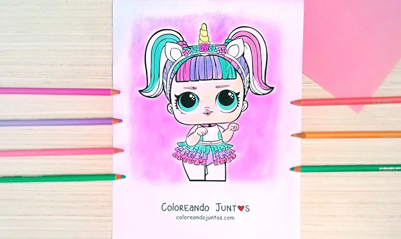 Dessin de L.O.L. Surprise colorié par Colorions Ensemble