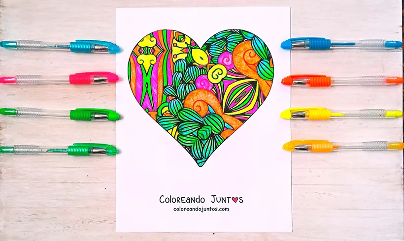 Dessin de mandala Zentangle colorié par Colorions Ensemble