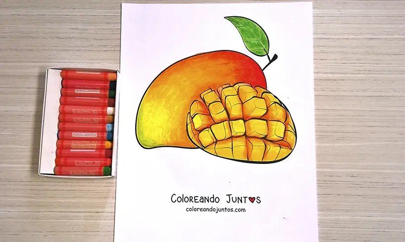 Dessin de mangue colorié par Colorions Ensemble