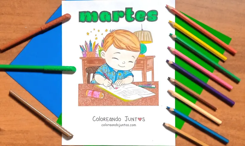 Dessin du mardi colorié par Colorions Ensemble