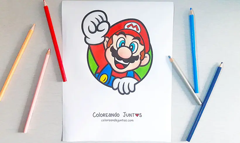 Dessin de Mario Bros colorié par Colorions Ensemble