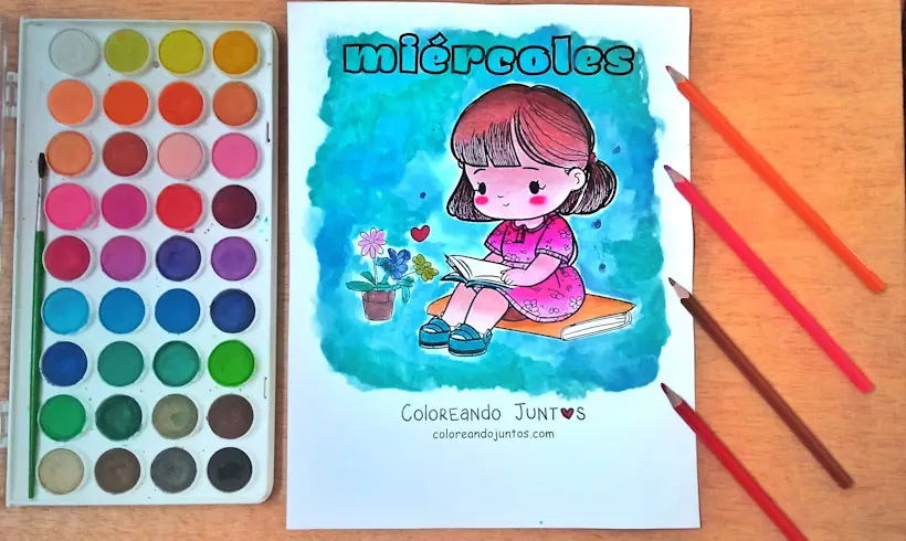 Dessin du mercredi colorié par Colorions Ensemble