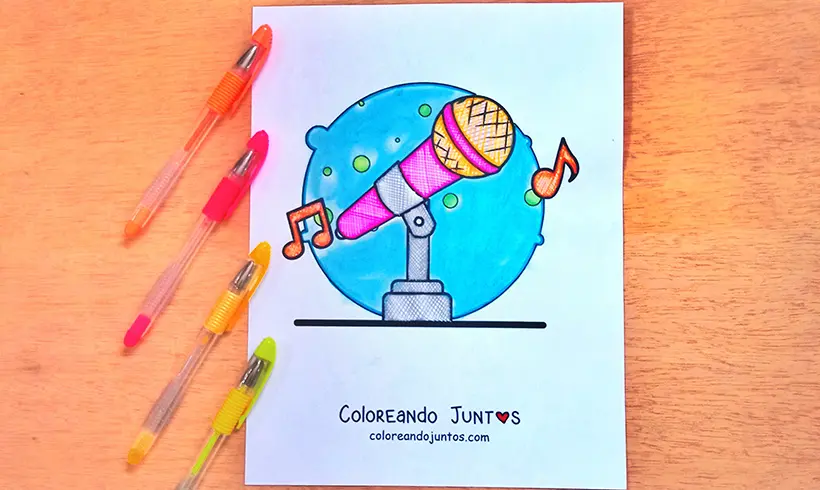 Dessin de micro colorié par Colorions Ensemble