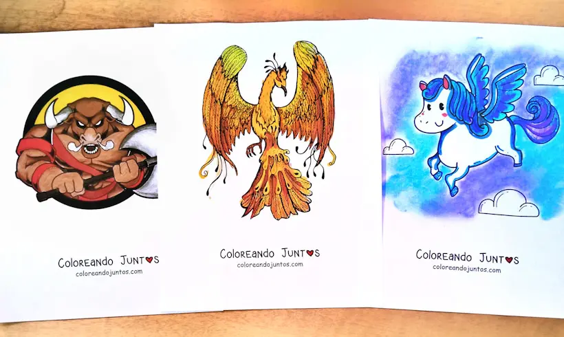 Dessins de la mythologie grecque coloriés par Colorions Ensemble