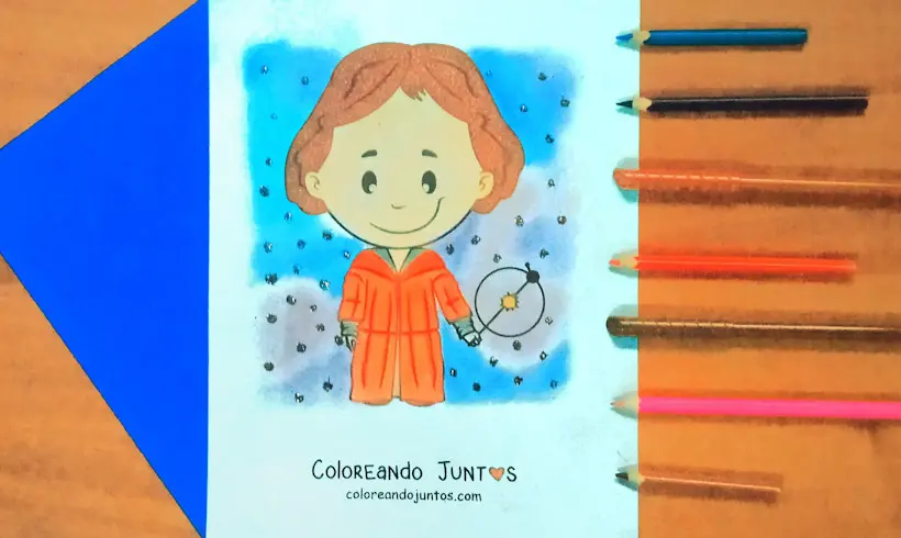 Dessin de Nicolas Copernic colorié par Colorions Ensemble