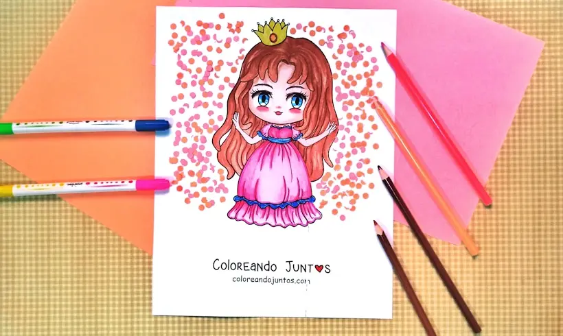 Dessin de princesse colorié par Colorions Ensemble