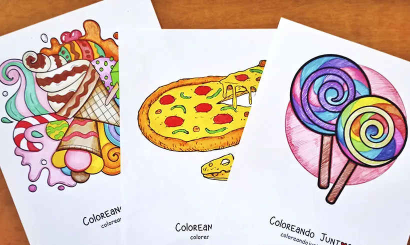 Dessins de plats coloriés par Colorions Ensemble