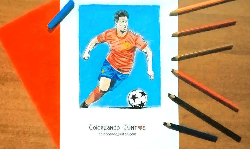 Dessin de Robert Lewandowski colorié par Colorions Ensemble