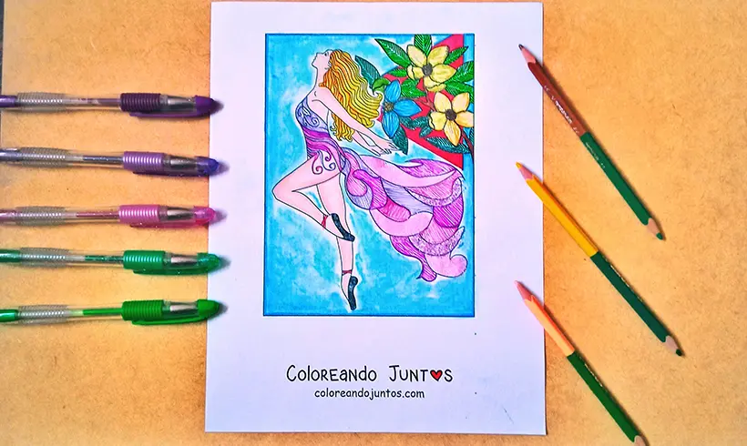 Dessin de robe colorié par Colorions Ensemble