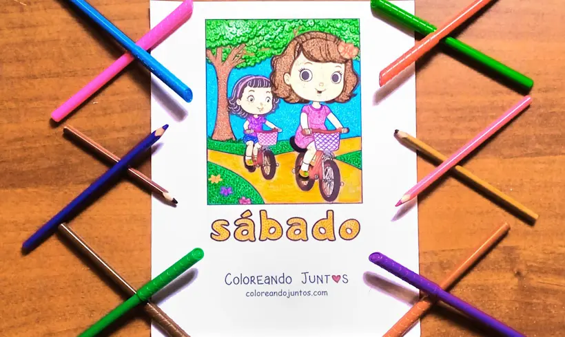 Dessin du samedi colorié par Colorions Ensemble