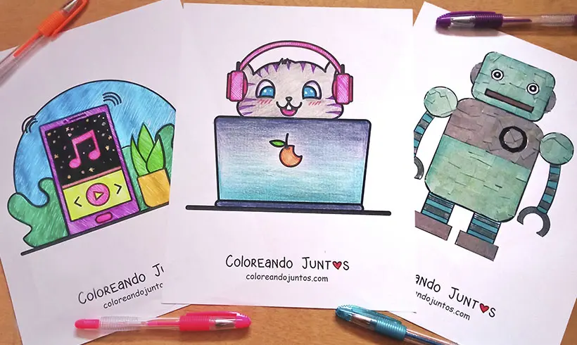 Dessins de technologie coloriés par Colorions Ensemble