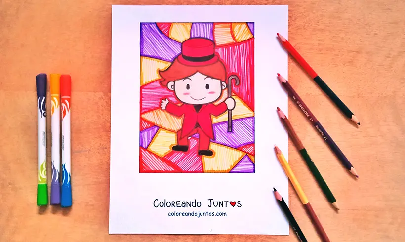 Dessin de théâtre colorié par Colorions Ensemble