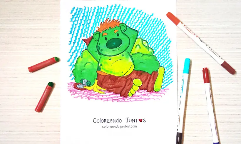 Dessin de troll colorié par Colorions Ensemble