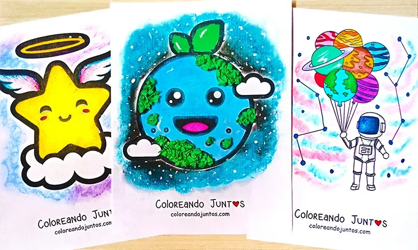 Dessins de l'univers coloriés par Colorions Ensemble