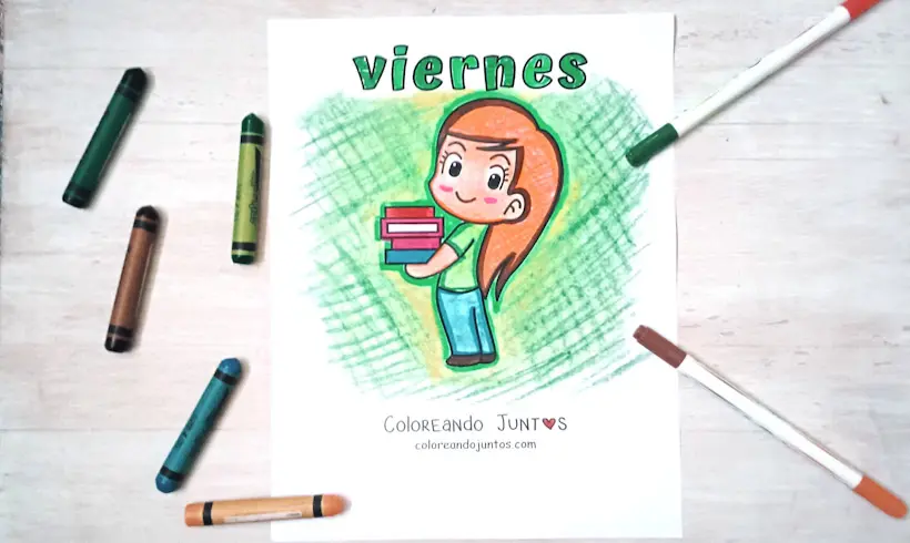 Dessin du vendredi colorié par Colorions Ensemble