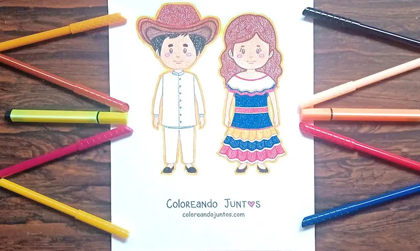 Dessin du Venezuela colorié par Colorions Ensemble