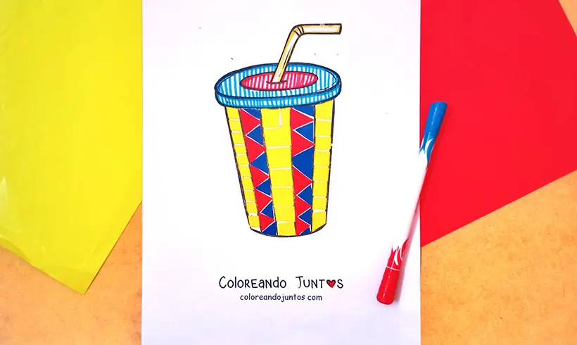Dessin de verre colorié par Colorions Ensemble