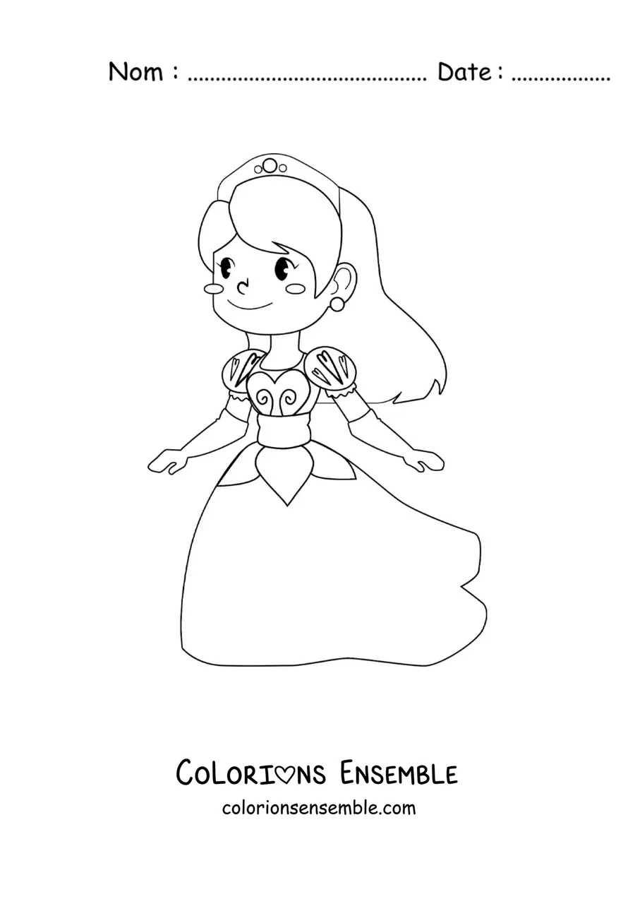 Image à colorier de Cendrillon qui court