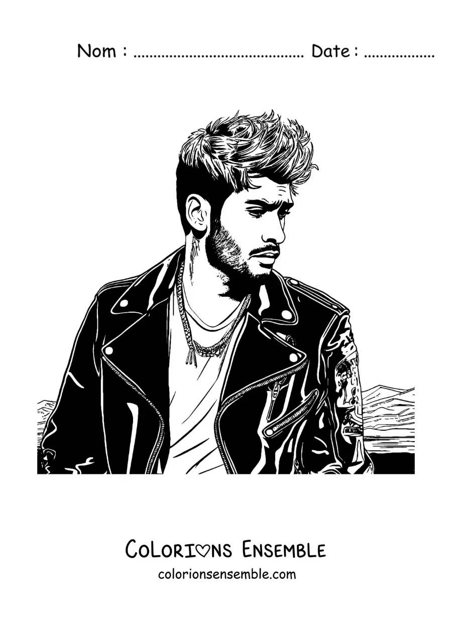Coloriage de Zayn Malik