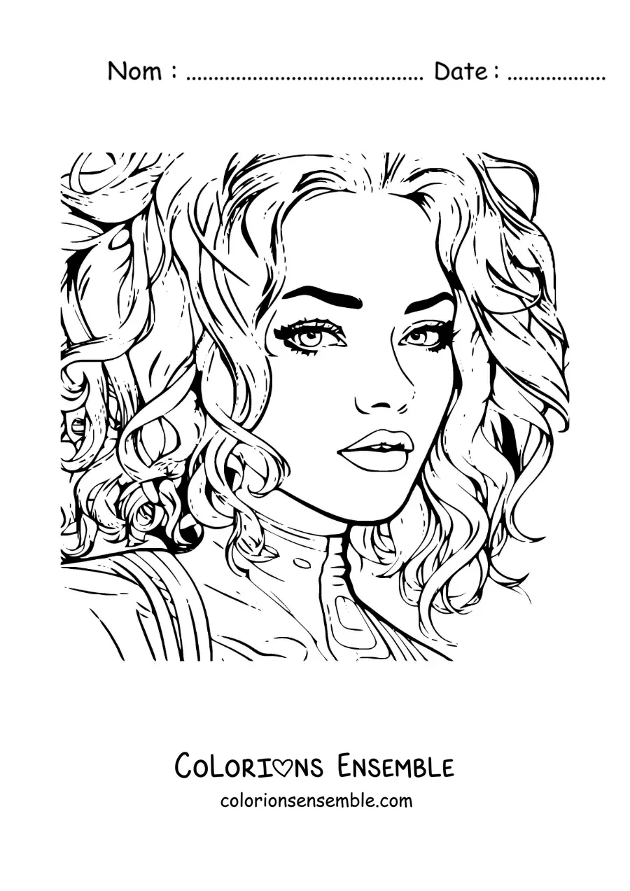 Coloriage de Karol G en version animée