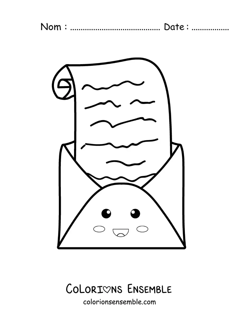 Coloriage d'une lettre animée