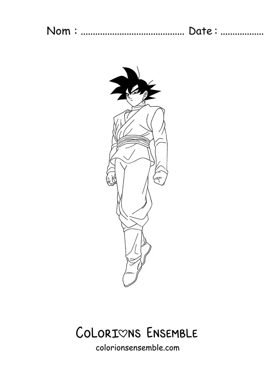 Coloriage de Goku Black