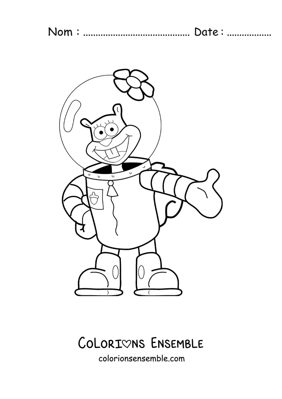 Coloriage de Sandy