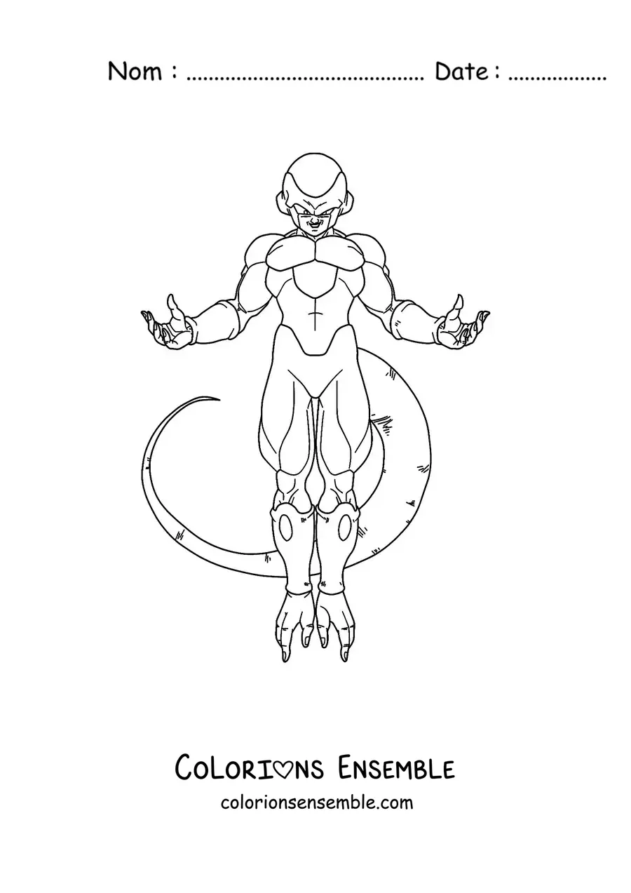 Image à colorier de Freezer de Dragon Ball