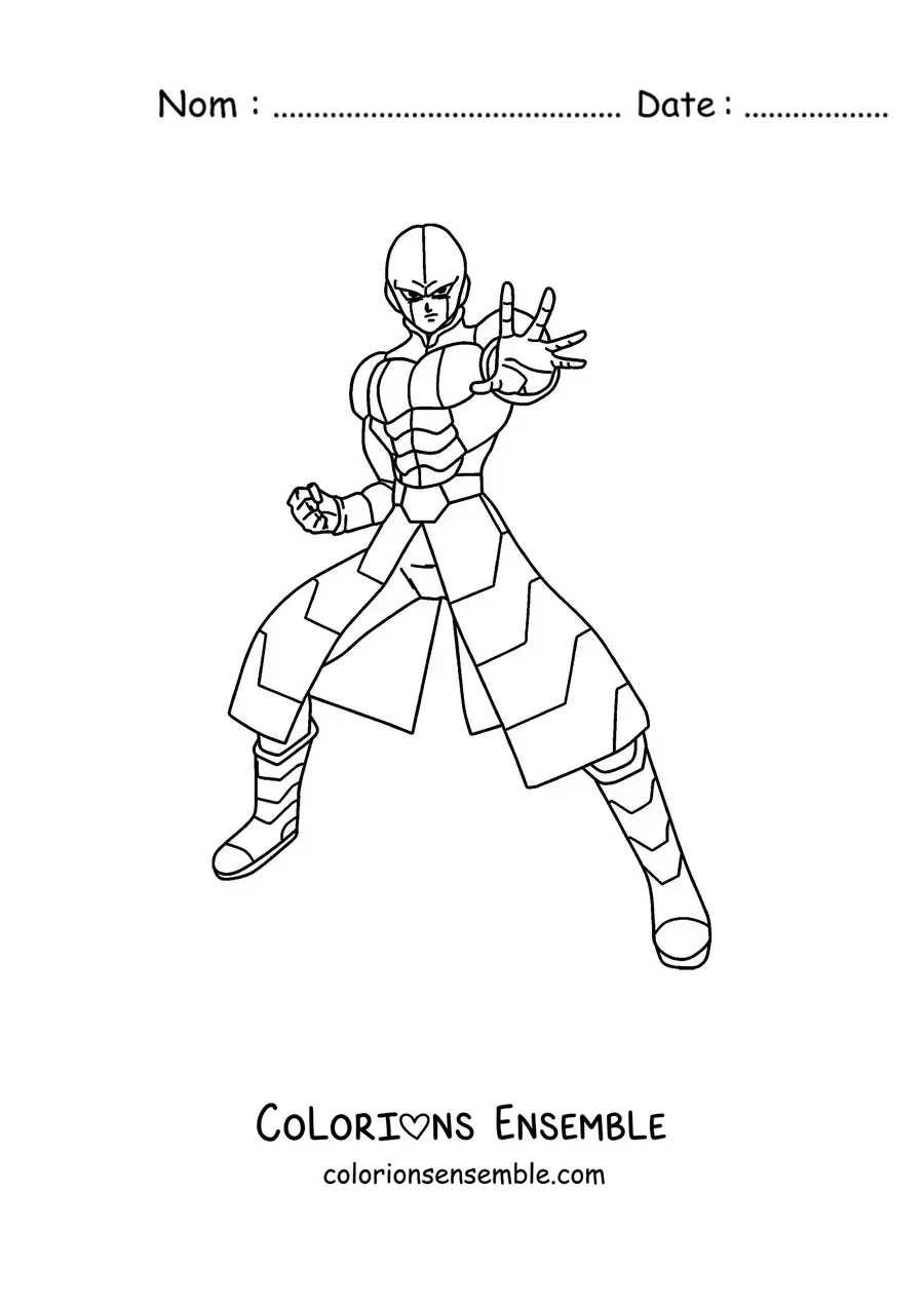 Image à colorier de Hit de Dragon Ball