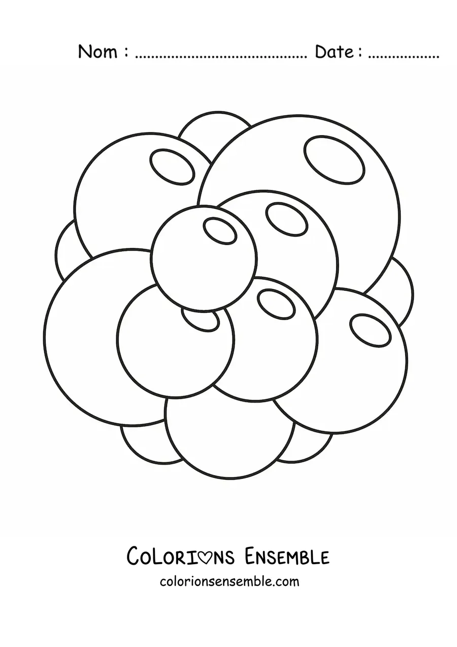 Image à colorier d'une cellule souche
