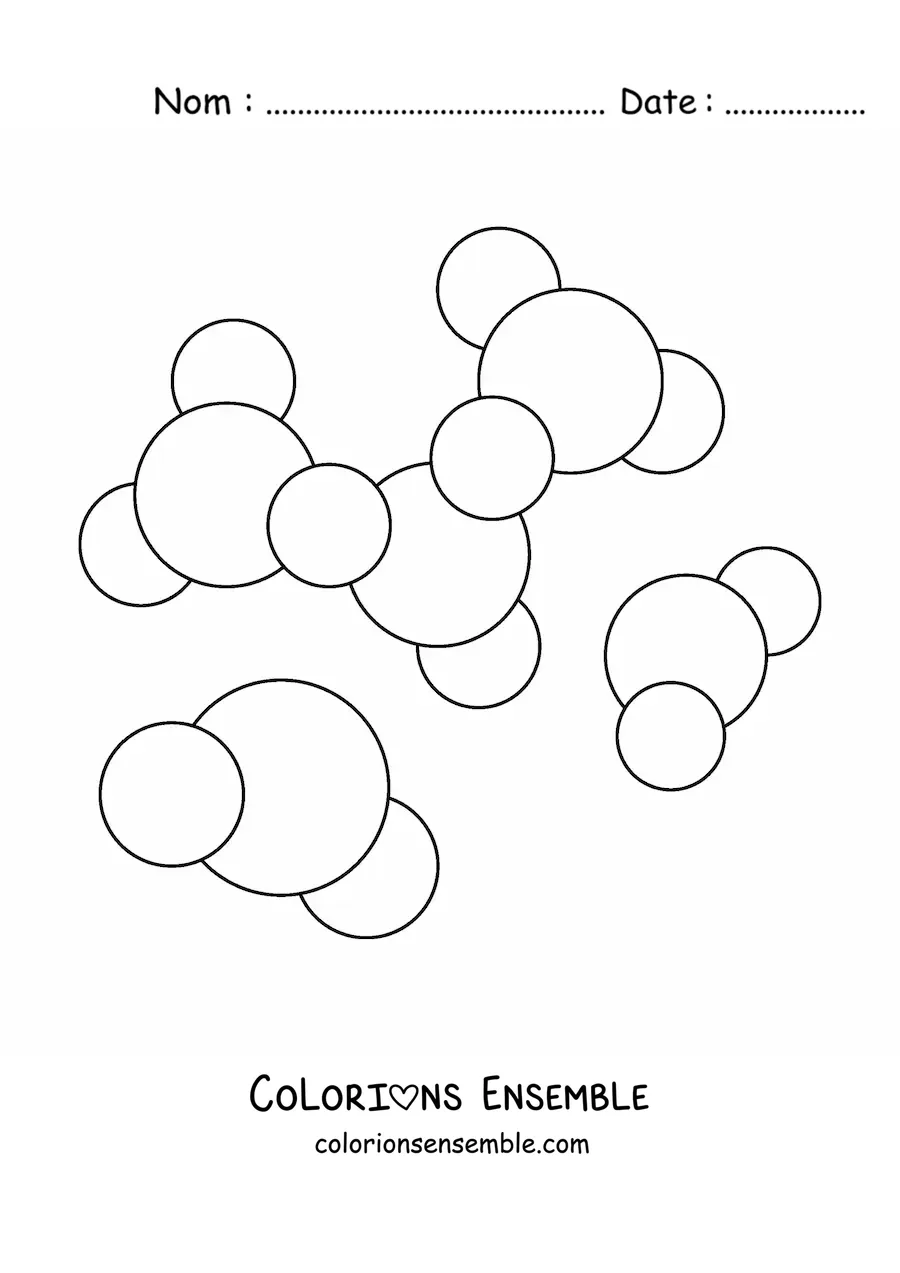 Image à colorier d'enzymes