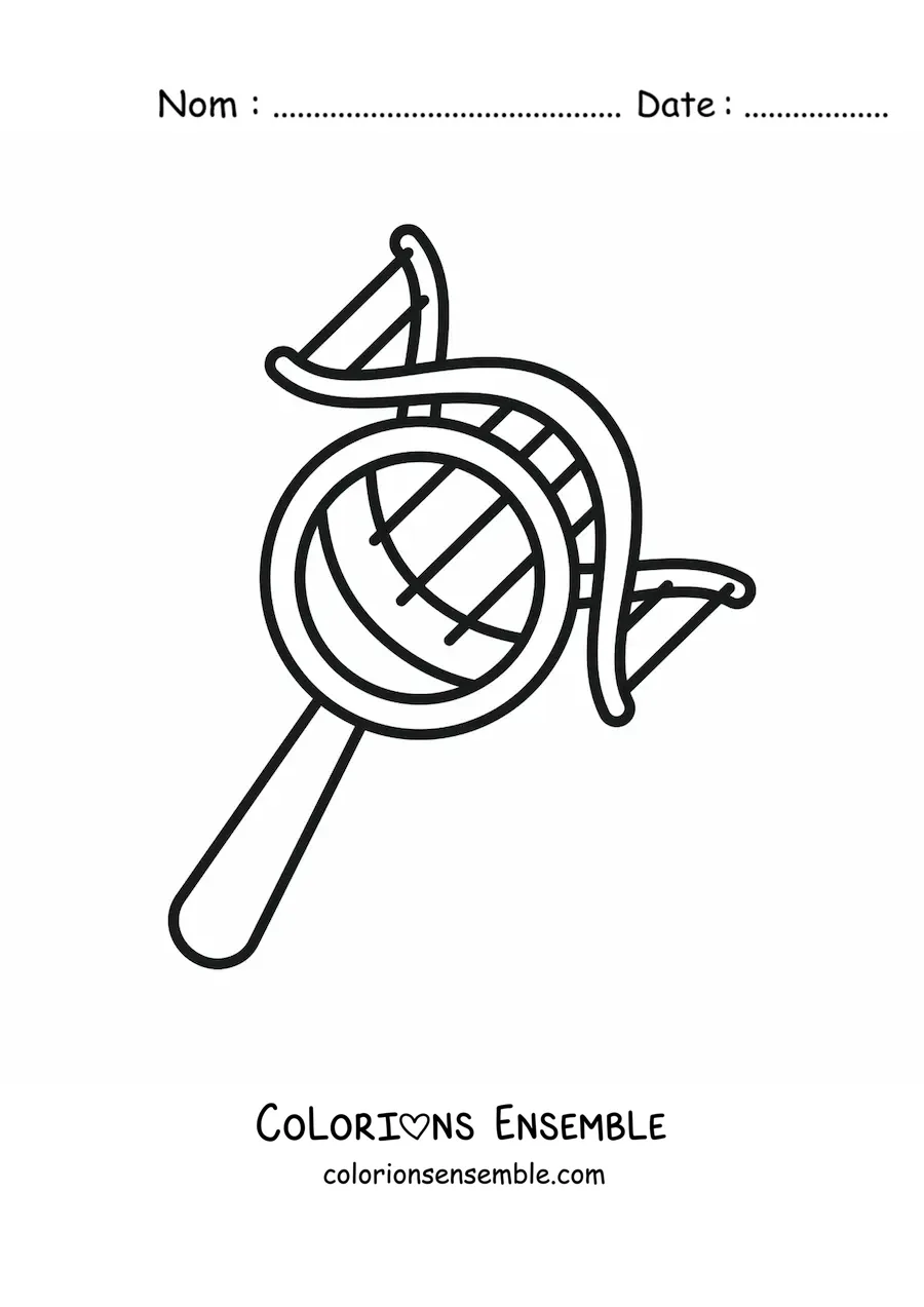 Image à colorier de la génétique