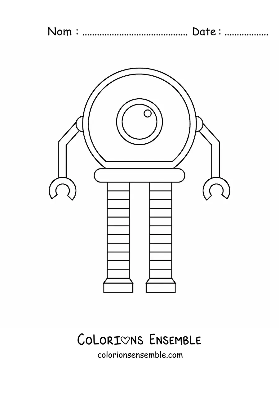 Image à colorier d'un robot