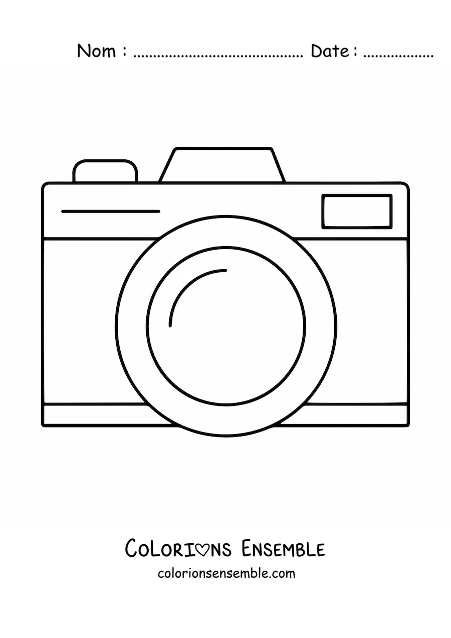 Image à colorier d'un appareil photo