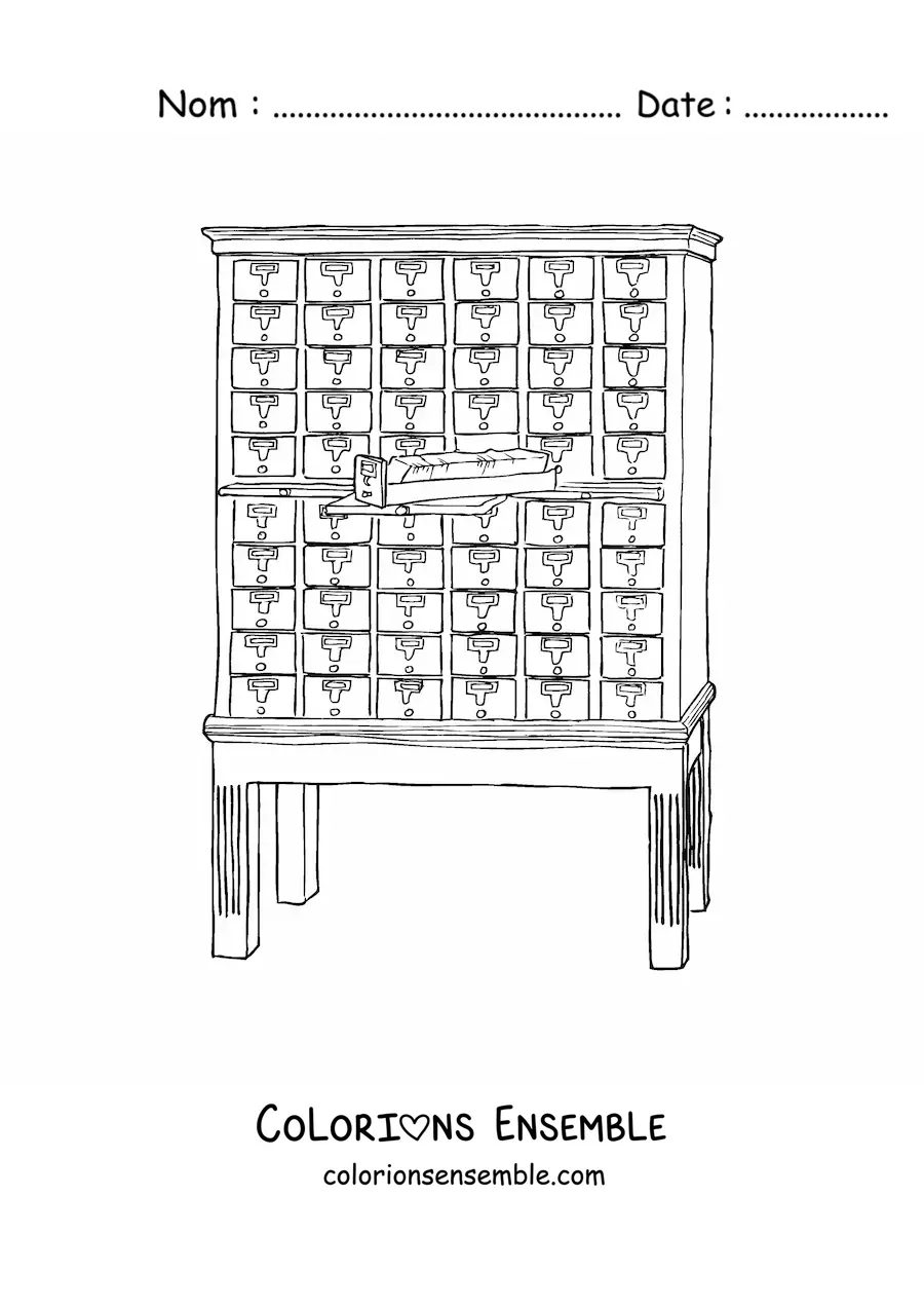 Image à colorier d'un fichier de bibliothèque