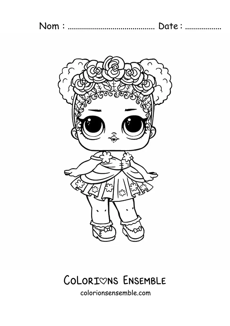 Image à colorier de L.O.L. Surprise Flower Child